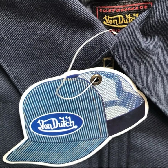 Von Dutch Navy Blue Southern California Speed Team Mechanical Jacket | NEW/NWT!! - Picture 9 of 11